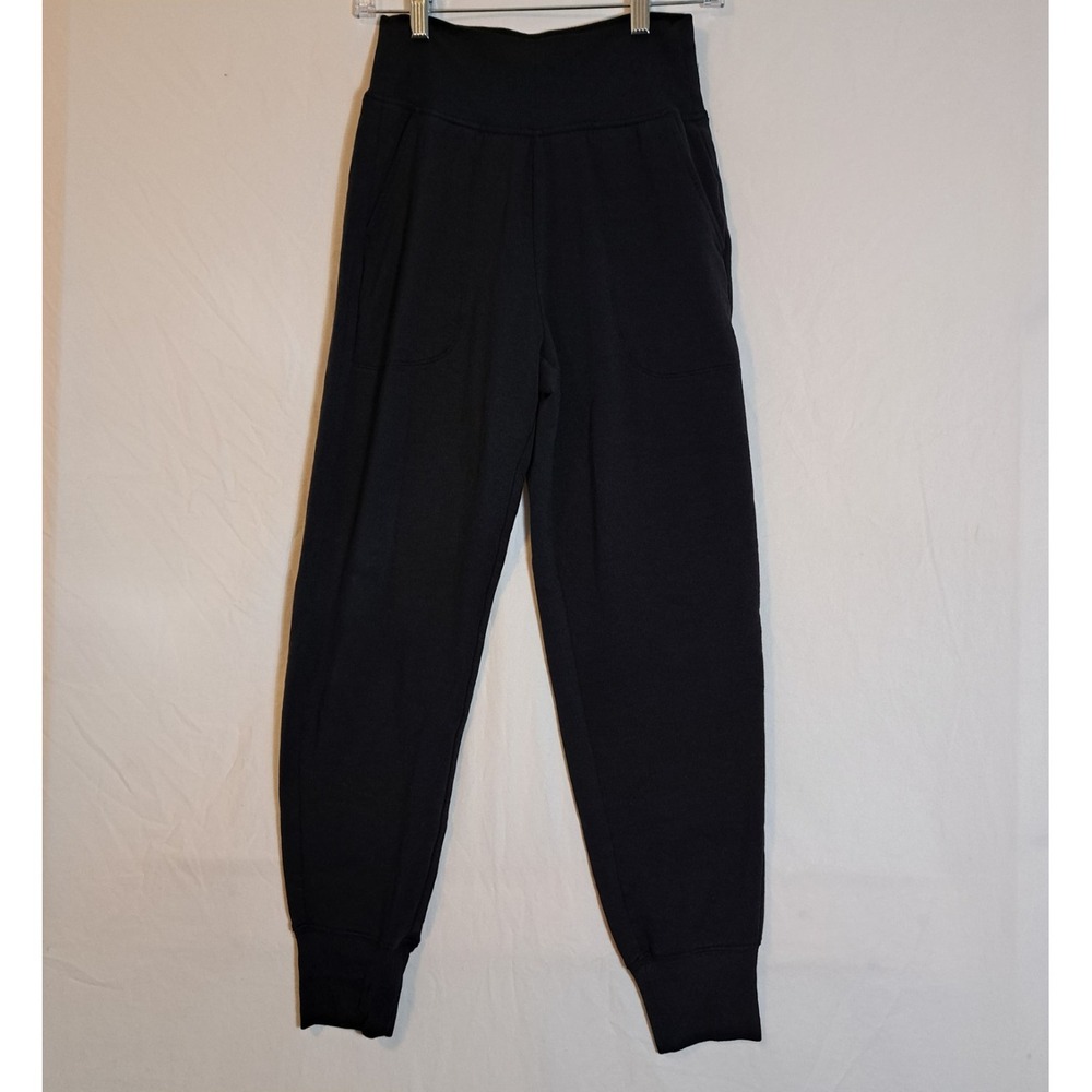 Athleta Women's Black Joggers Size XSMALL High Rise pockets - Picture 1 of 9